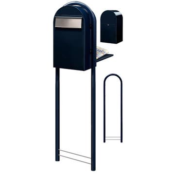 Brievenbus Bobi Grande B (back) - zwartblauw, Verzenden, Nieuw