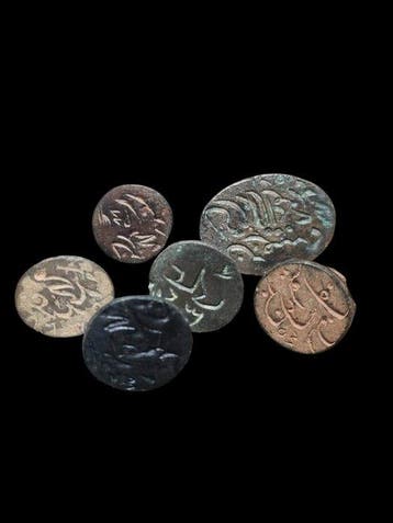 Lot of 6 Post Medieval Brons Stamp (Zonder minimumprijs)