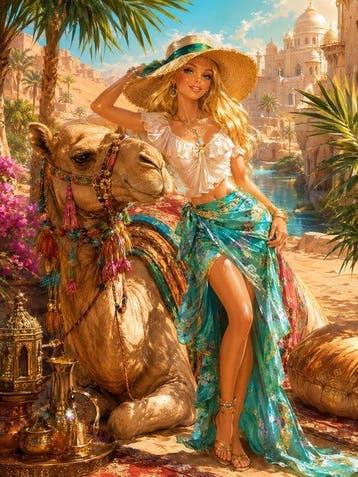Shayer - Barbie – Arabian Summer - XL - 60x80cm - 1/1
