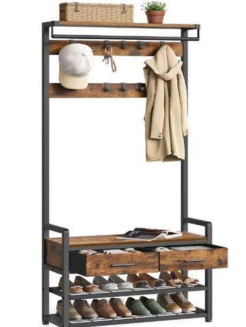 Kapstok met Bank & Plank – Praktisch en Multifunctioneel, Verzenden, Nieuw