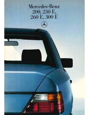 1987 MERCEDES BENZ E KLASSE BROCHURE ENGELS, Nieuw, Author