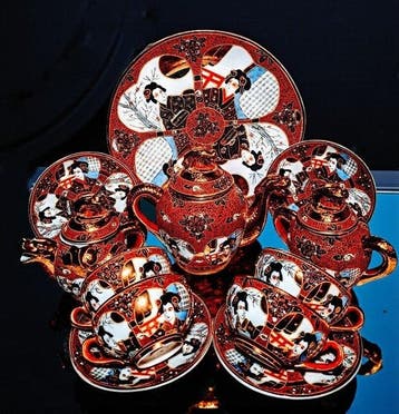 Satsuma - Theeservies (12) - Beenderporselein