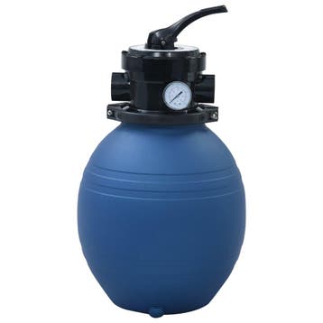 vidaXL Zwembadzandfilter met 4-positie ventiel 300 mm blauw, Verzenden, Nieuw