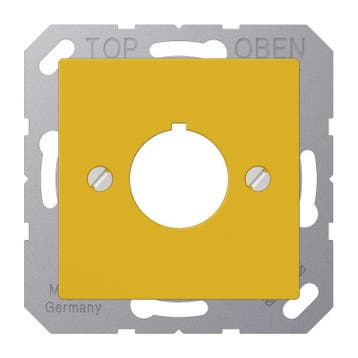Jung A564GE Ronde Afdekkingplaat 22.5mm Geel - A564GE, Verzenden, Nieuw, Overige typen