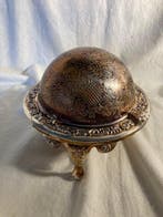 Serveerschaal - Splendide Globe a Caviar - Glas,, Antiek en Kunst