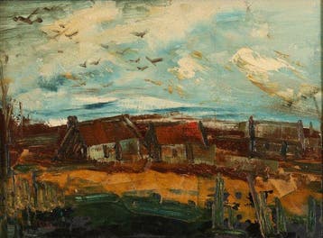 Marinus Bies (1894-1975) - Landschap met vogels, Antiek en Kunst