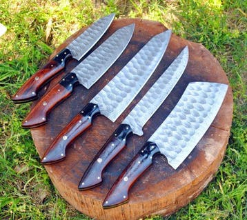 Keukenmes - Chefs knife - Hout en zwart G10 - Noord Amerika