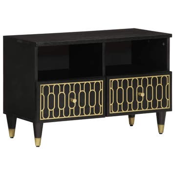 vidaXL Tv-meubel 70x33x46 cm massief mangohout, Verzenden, Nieuw, Overige houtsoorten