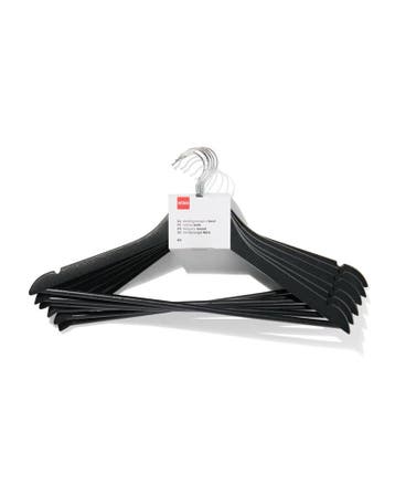 HEMA Kledinghangers zwart hout - 6 stuks 1+1 gratis, Huis en Inrichting, Kasten | Kledingkasten, Verzenden, Nieuw