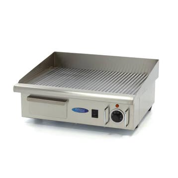 Grillplaat - Gegroefd - 55 cm - incl. Opvangbak, Verzenden, Nieuw, Tafelgrill