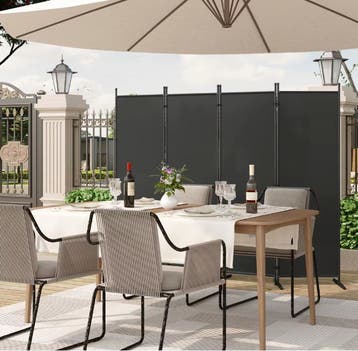 Nieuw Opvouwbaar Kamerscherm met 3 of 4 Panelen – Zwart, Verzenden, Nieuw