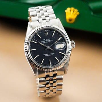 Rolex - Datejust 36 Jubilee Fluted Bezel Stick&Black Dial -, Sieraden, Tassen en Uiterlijk, Nieuw
