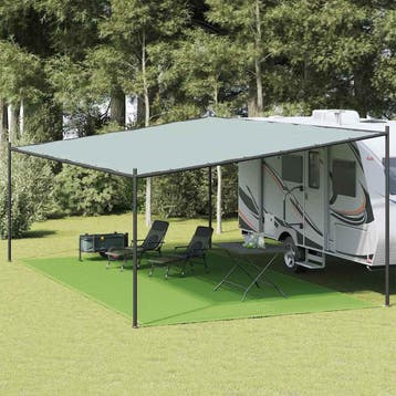 vidaXL Tenttapijt 400x700 cm HDPE lichtgroen, Caravans en Kamperen, Verzenden, Nieuw