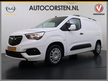 Opel Combo D 131PK L2H1 Navi Camera Trekhaak Euro 6 Dakrails, Stof, Gebruikt, Euro 6, Wit