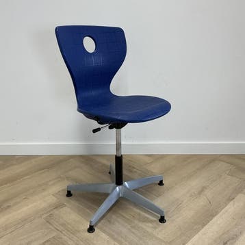 PantoMove verstelbare zithoogte  leerlingstoel, blauw -grijs, Gebruikt, Ophalen of Verzenden, Grijs, Bureaustoel