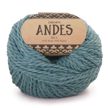 DROPS Andes Mix - 7130 zeegroen - Wol Garen, Ophalen of Verzenden, Nieuw