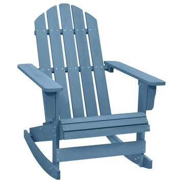 Adirondack Schommelstoel Blauw | Laatste Stuk!, Ophalen of Verzenden, Zo goed als nieuw, Hout
