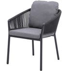 Joshua dining tuinstoel rope aluminium antraciet, Tuin en Terras, Tuinstoelen, Ophalen of Verzenden, Nieuw