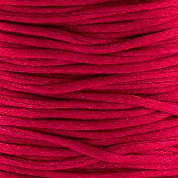 2 meter Macrame Satijndraad 1.0 Ruby Red (Macramé koord), Ophalen of Verzenden, Nieuw, Draad