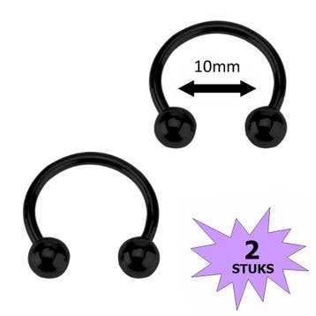 Fako Bijoux - Circular Barbell Piercing - Hoefijzer - 10mm -, Verzenden, Nieuw