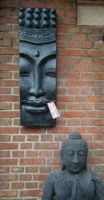 boeddha 3luik, wandpaneel, muurpaneel, tuinschilderij,buddha, Ophalen of Verzenden, Nieuw, Overige typen