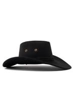 Cowboyhoed Zwart Suedelook Lichtgewicht Zwarte PU Suede Cowb, Ophalen of Verzenden, Nieuw, Overige maten, Carnaval