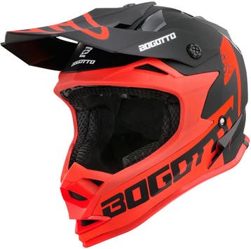 Bogotto V321 Soulcatcher Rood Zwart Crosshelm, Motoren, Kleding | Motorhelmen, Nieuw met kaartje, Overige merken, Heren, Offroadhelm