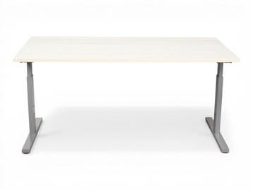 Recht T-poot bureau, 160x80cm, Scandic wood blad, Huis en Inrichting, Ophalen of Verzenden, Nieuw