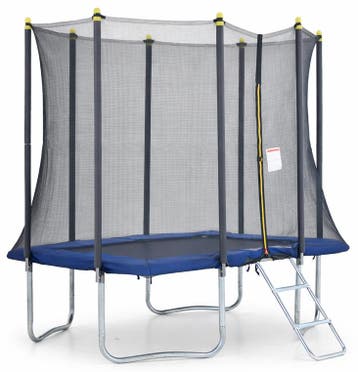 Trampoline 215x155cm met net | Tweedekansje | OP=OP, Ophalen of Verzenden, Zo goed als nieuw