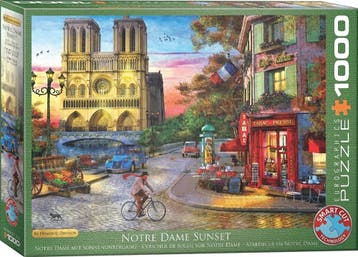 Notre Dame Sunset Puzzel (1000 stukjes) | Eurographics -, Verzenden, Nieuw