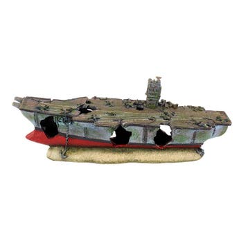 Gezonken vliegdekschip / Aquarium decoratie As-904, Verzenden, Nieuw, Gevuld zeewateraquarium