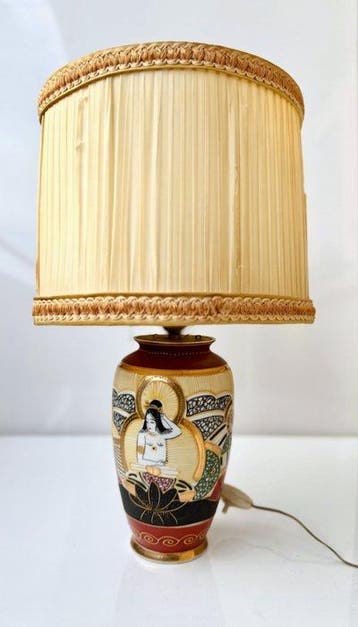 Tafellamp - Keramiek - Vintage Japanse Satsuma