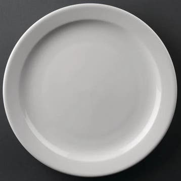 Athena borden met smalle rand | Ø25,4cm | 12 stuks), Verzenden