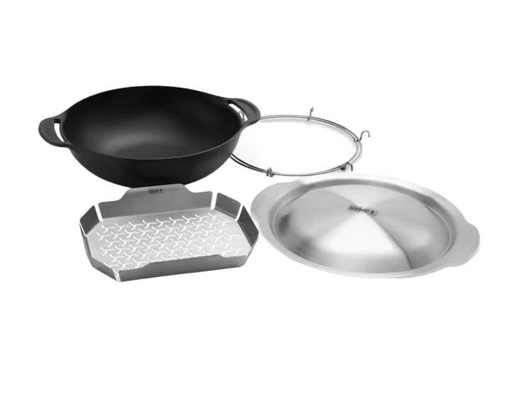 Weber Crafted Wok & Steamer - Barbecue accessoire, Tuin en Terras, Barbecue-accessoires