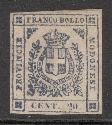 Italiaanse oude staten - Modena 1859 - 20c Violetto Scuro, Gestempeld