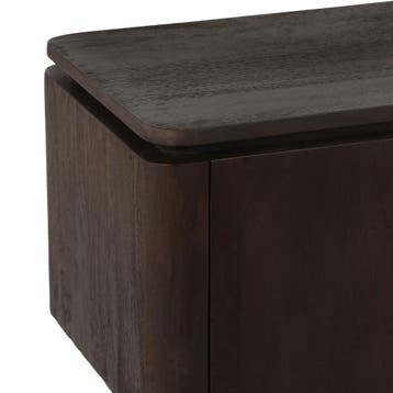 Zwevend tv meubel Dallas Bruin Mangohout 210 cm | Starfurn, Huis en Inrichting, Ophalen of Verzenden, Nieuw