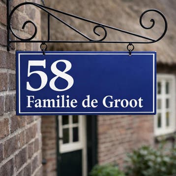 Dubbelzijdig uithangbord met sierlijk muurframe, Verzenden, Nieuw
