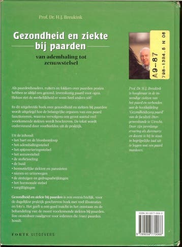 GEZONDHEID EN ZIEKTE BIJ PAARDEN 9789058770066 H.J. Breukink, Boeken, Verzenden, Gelezen, H.J. Breukink