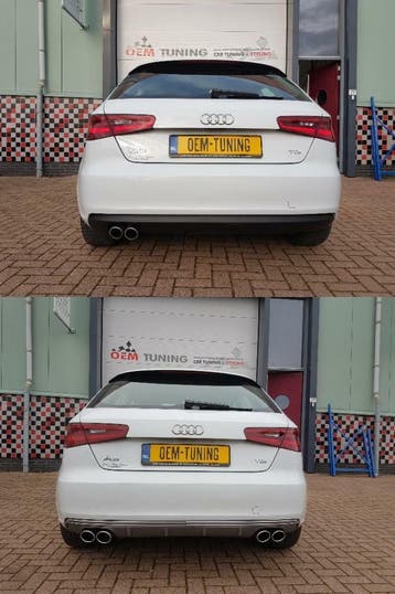 DIFFUSERS voor AUDI A3 A4 A5 A6 A7  S3 S4 S5 S6 S7, Nieuw, Achter, Bumper, Audi