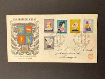 FDC 1960 Kind [N.V.P.H. nr. E46], Postzegels en Munten, Ophalen of Verzenden, Gestempeld