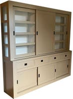 Buffetkast vanille Nunspeet 240cm dichte middendeur, Ophalen of Verzenden, Nieuw