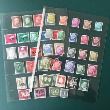 Duitsland, Bondsrepubliek 1954/1956 - Drie volledige, Gestempeld