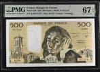 Frankrijk. - 500 Francs - 1987 - PMG 67 EPQ - Pick 156f