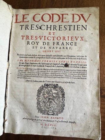Thomas Cormier - Le Code du tres-chrestien et