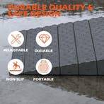 Drempelhulp - Oprijplaat rolstoel - 2.5-15 cm - Grijs - VILB, Verzenden, Zo goed als nieuw