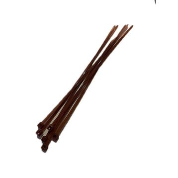 Trekbandjes Tie wraps Koffie Bruin (6 stuks) 2,5 X 150 mm, Verzenden, Nieuw
