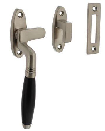 Intersteel raamsluiting Ton Model links nikkel mat/ebbenhout, Verzenden, Nieuw