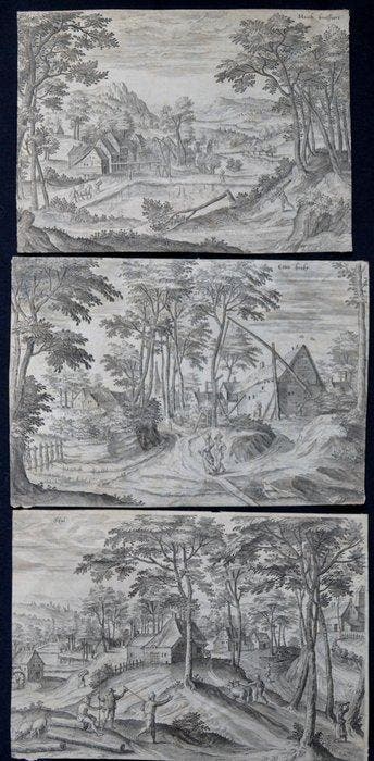 Hans Jan Baptist I Collaert (1530-1581) - Landscapes around