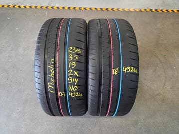 235/35/19 91Y NO MICHELIN ZOMERBANDEN 5,5MM PROFIEL 2X, Gebruikt, 235 mm, Band(en), Personenwagen