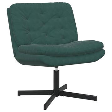 vidaXL Draaibare Relaxstoel Donkergroen 63 x 75 x 76 cm, Huis en Inrichting, Stoelen, Verzenden, Nieuw